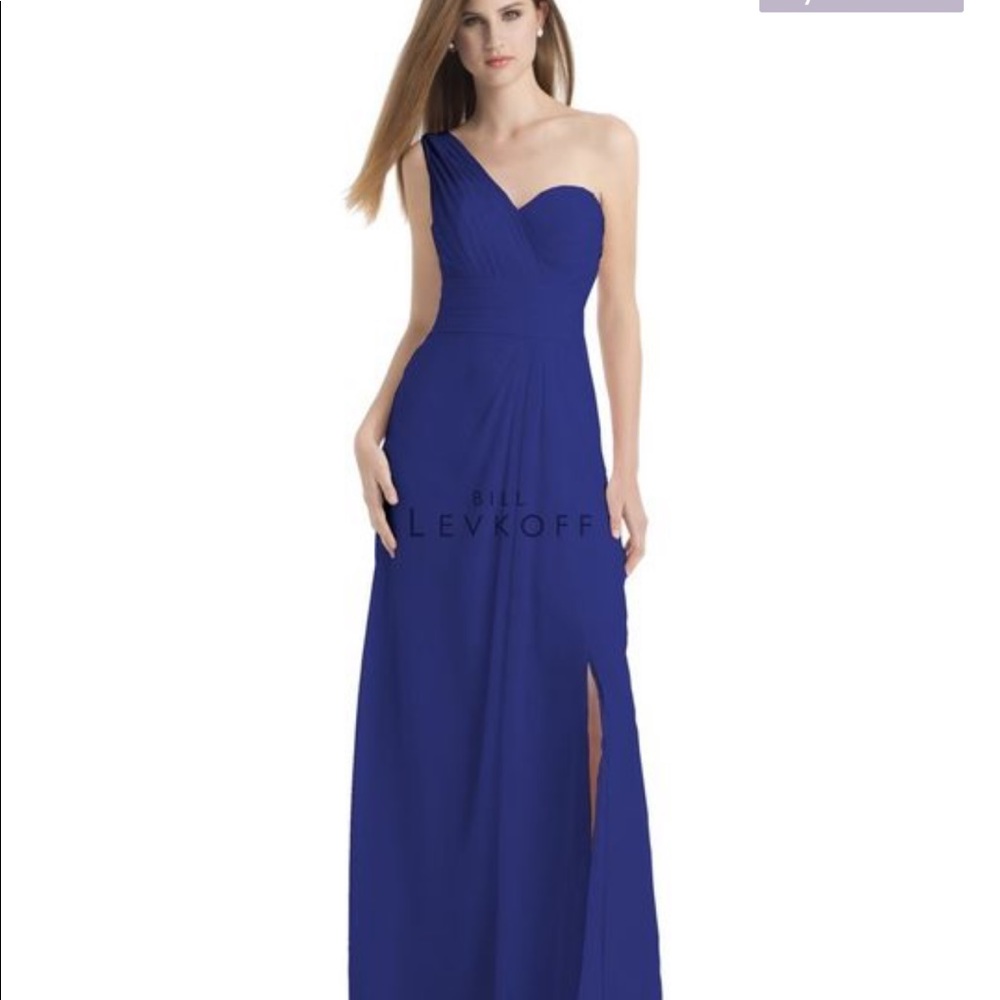 Bill Levkoff dress in color “Marine”